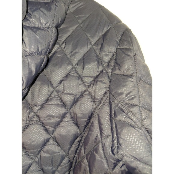 Madden Girl Faux Fur Lined Hood Puffer Quilted Large Black Jacket - Picture 7 of 15